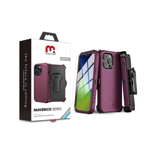 MyBat Pro Antimicrobial Maverick Series Case Apple 14 Pro 6.7